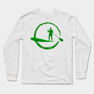 Man Paddle Boarding Long Sleeve T-Shirt